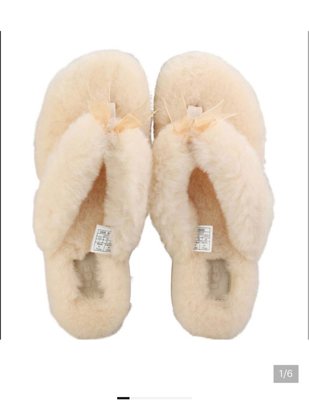UGG Slippers. Fluff Flip Flop III.  size 10 - Picture 5 of 17